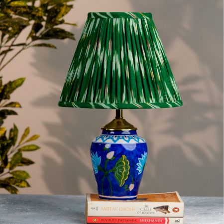 Green Ikat Empire Lampshade Medium